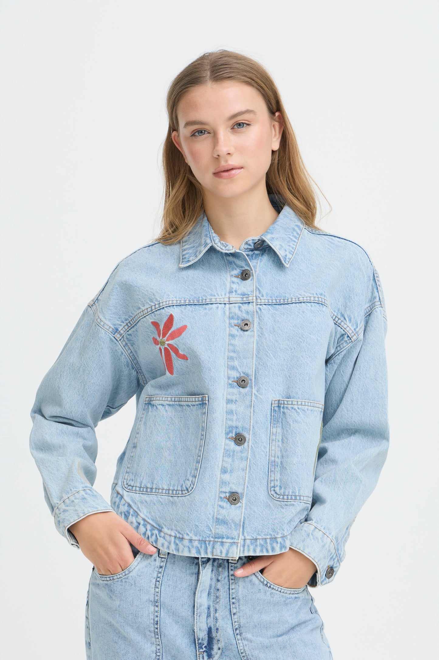Ihbauve Jacket - Denim Embroidered