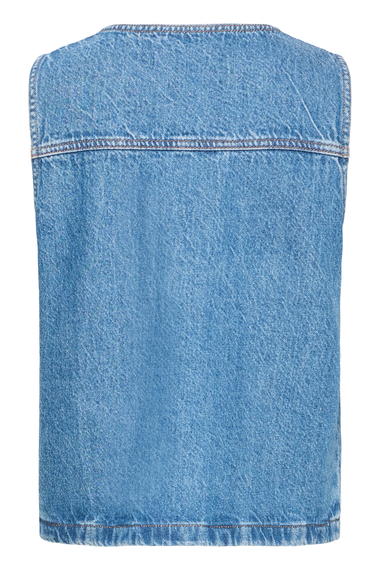 Ihpamila Waistcoat - Medium Denim