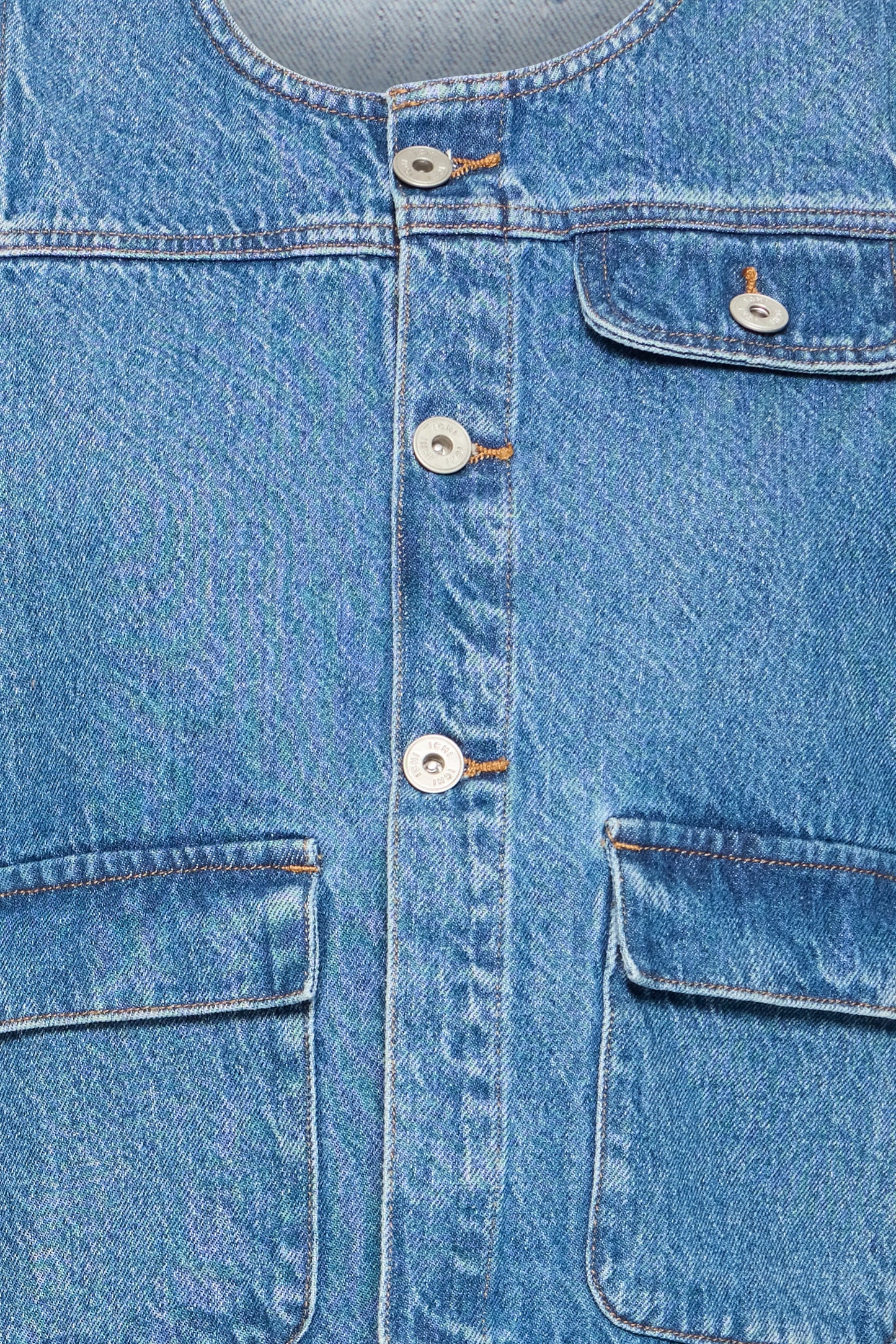 Ihpamila Waistcoat - Medium Denim