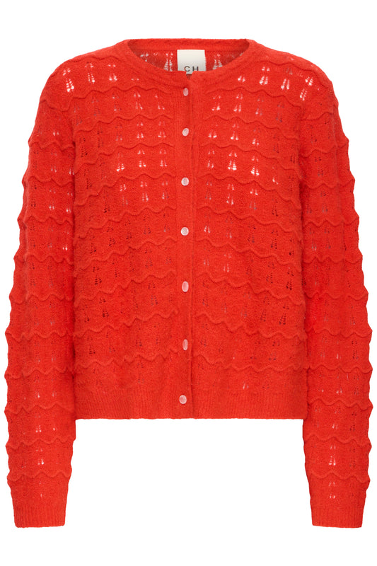 Ihbaila Cardigan - Fiery Red