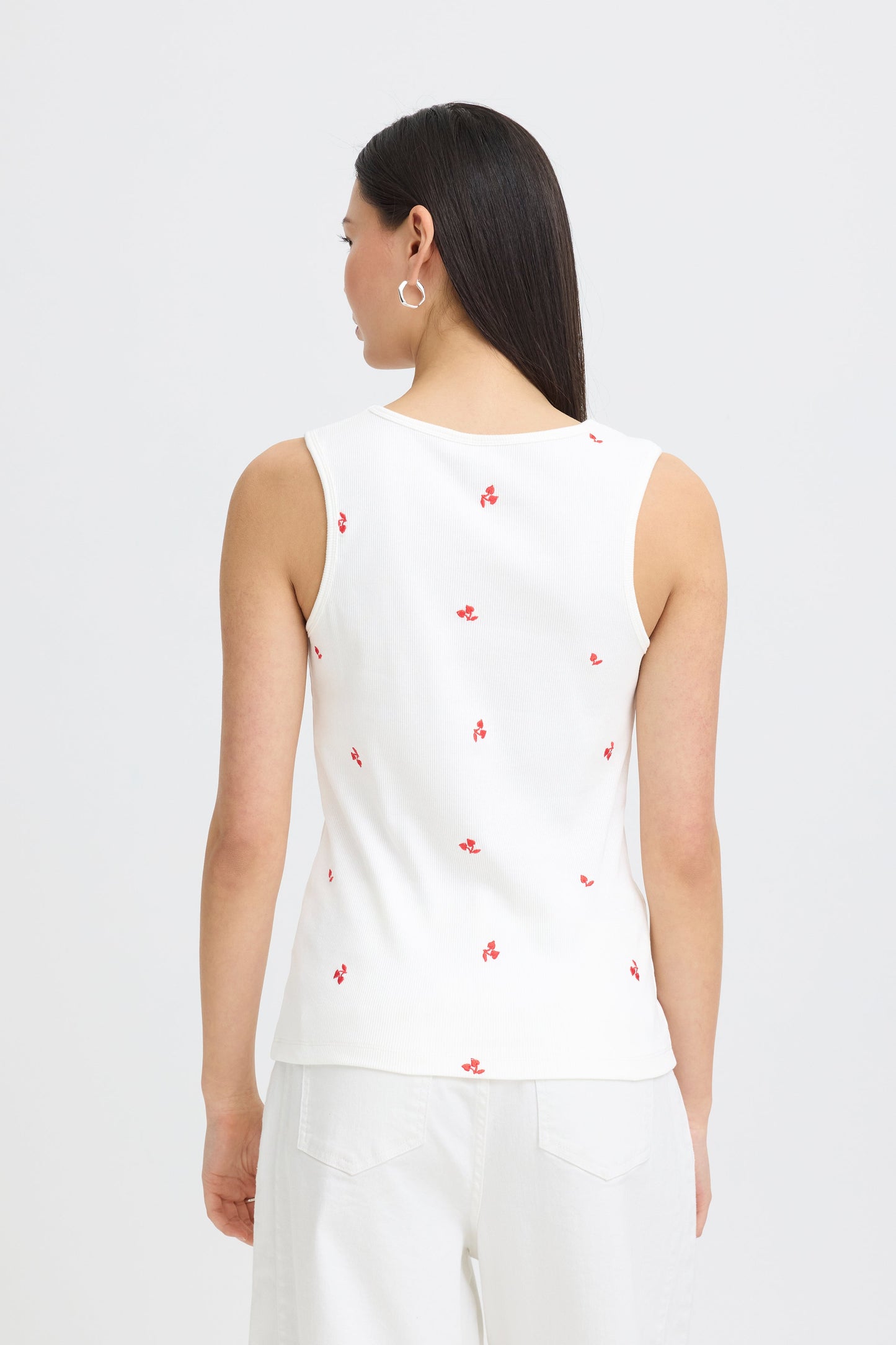 Ihpalma Vest - Embroidered Red Cherry