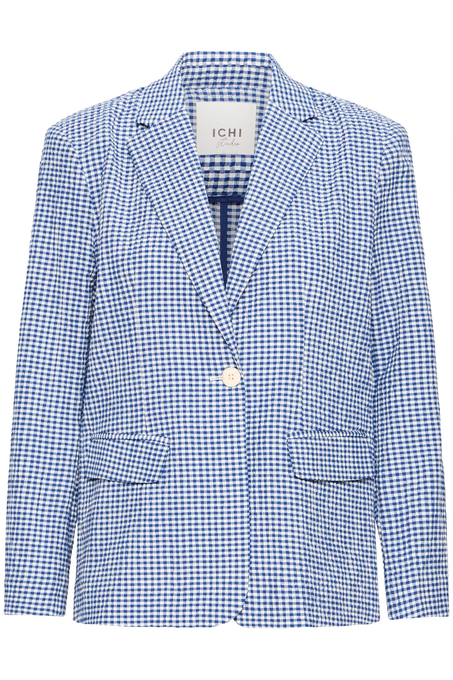 Ihjilma Blazer - Blue Gingham