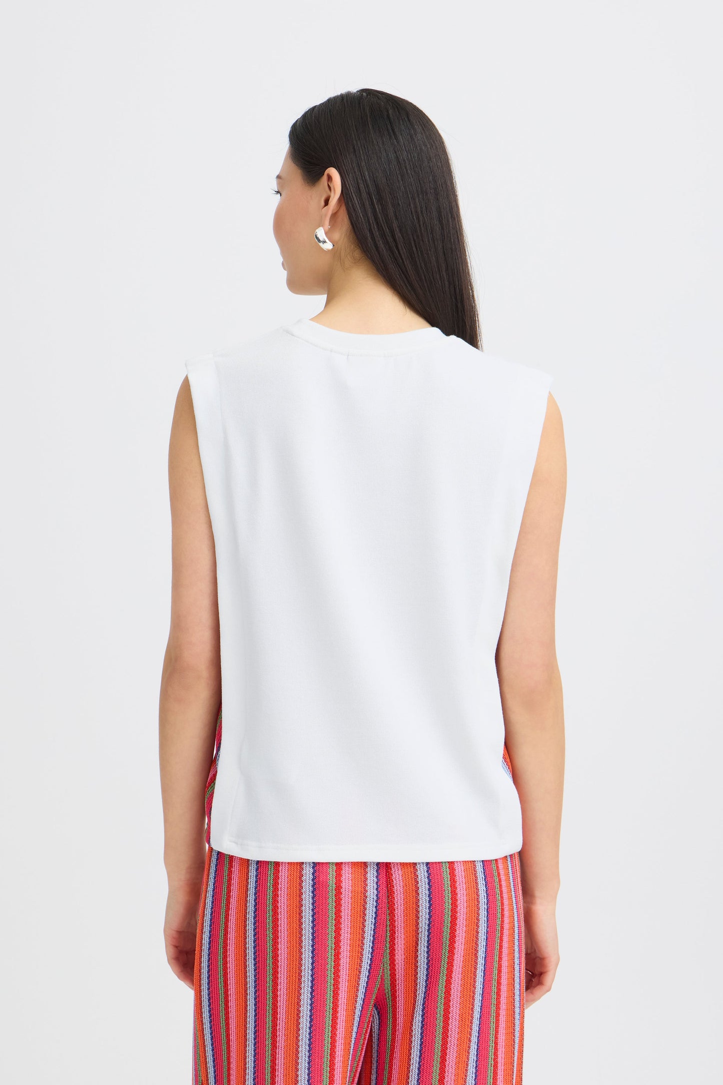 Ihlibella Top - White with Rainbow Sides