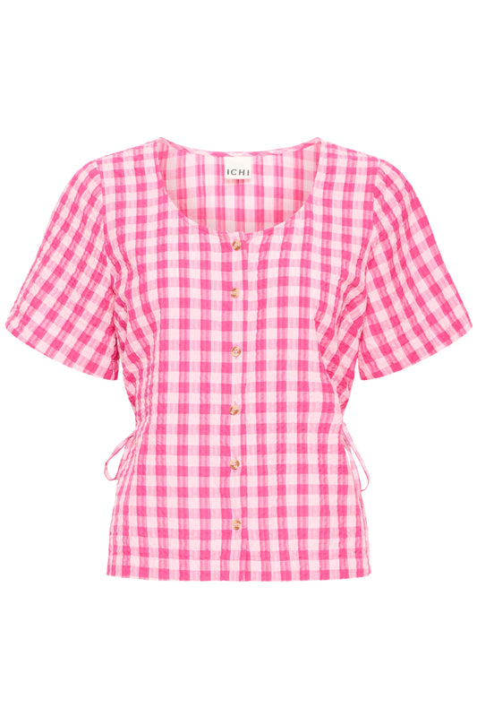 Ihfelicia Top - Very Berry Gingham