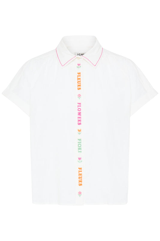 Ihloliva Shirt - White Flowers