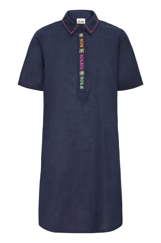 Ihloliva Dress - Navy Sun