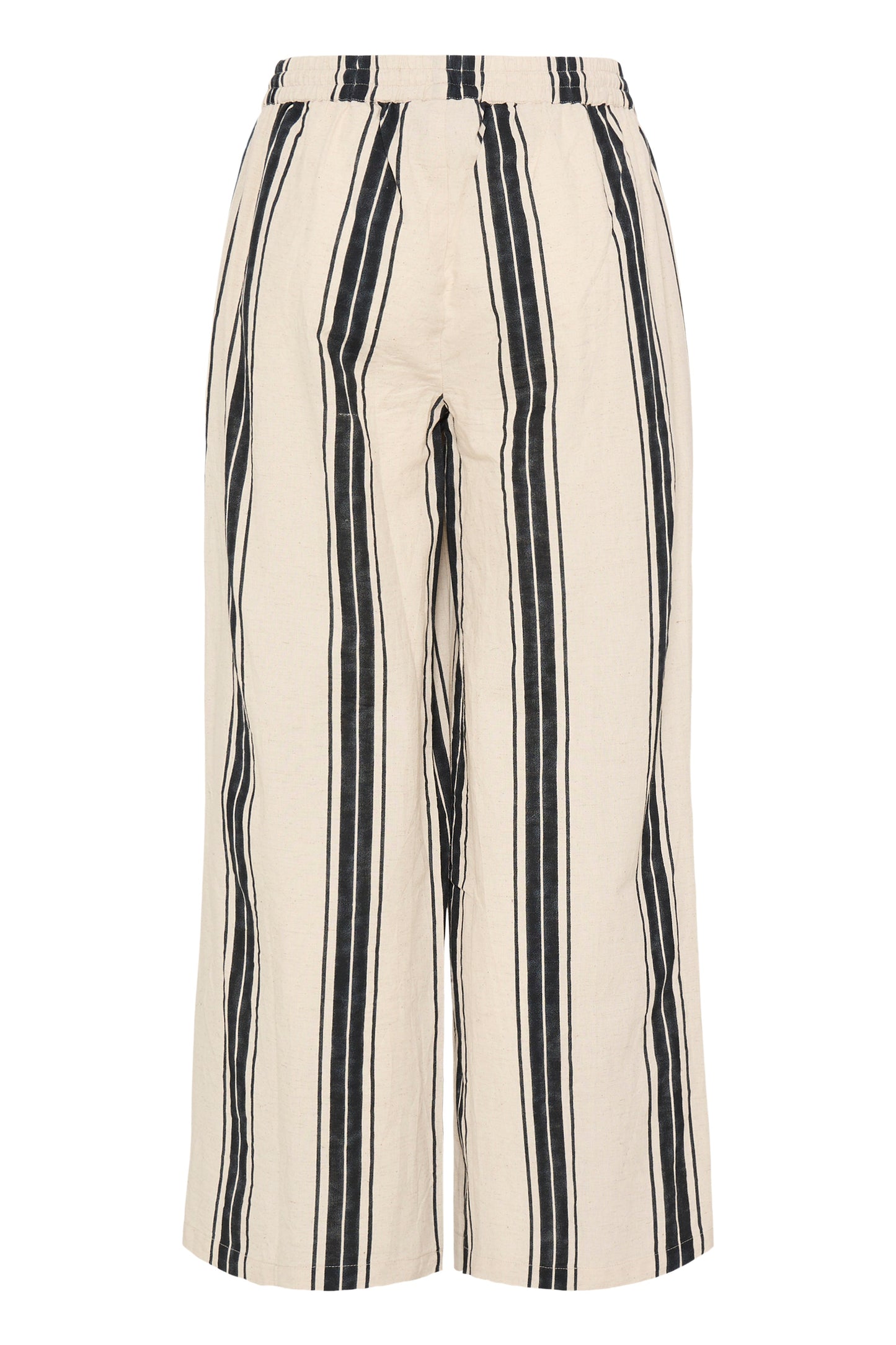 Frmaddie Trousers - Cream Black Wide Stripe