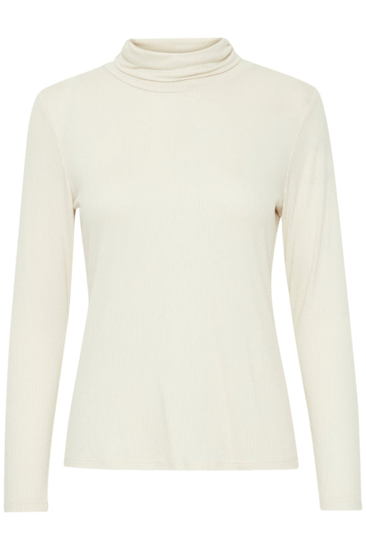 Frregina Cream Roll Neck Jumper