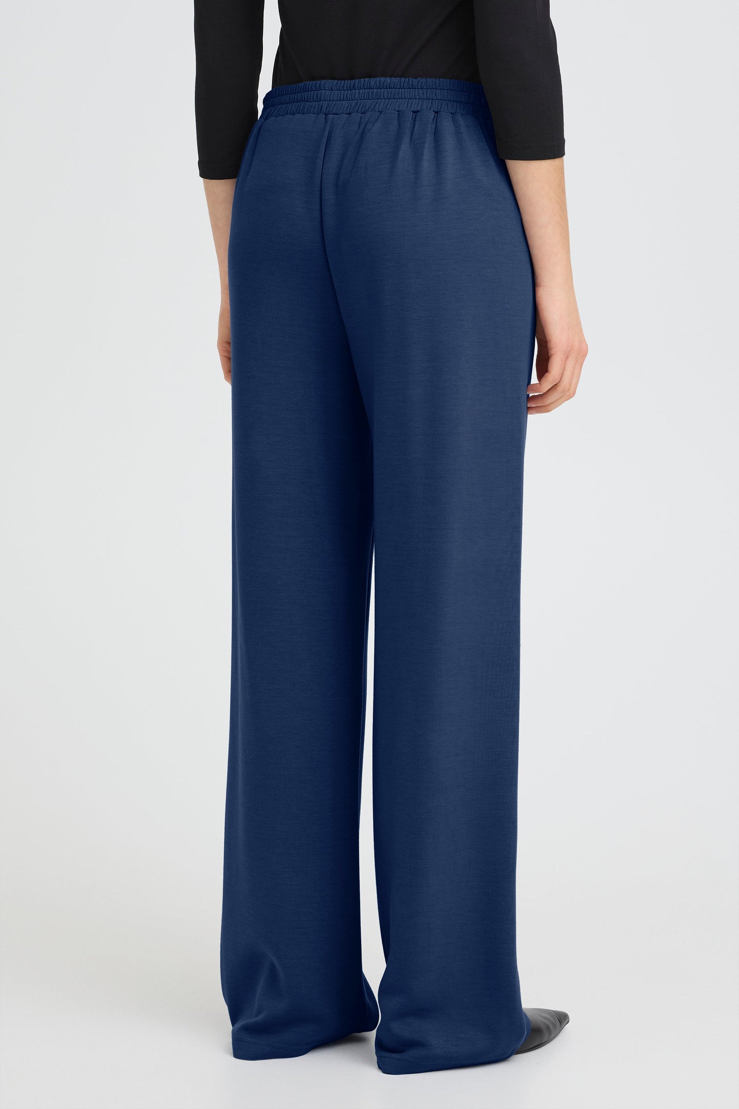 Fraurora Pants - Navy Wide Trouser