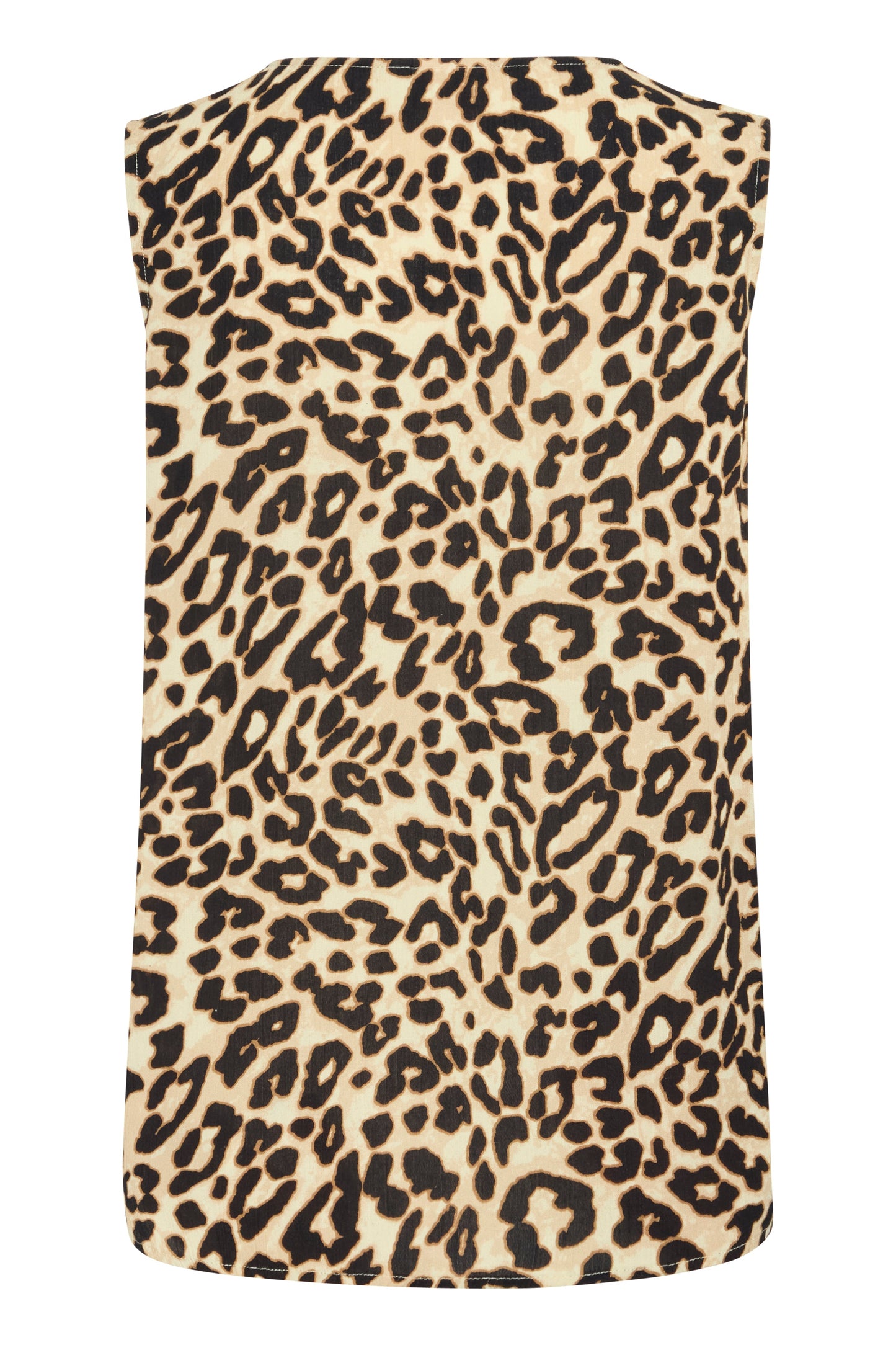 Frease Top - Brown Leopard Sleeveless