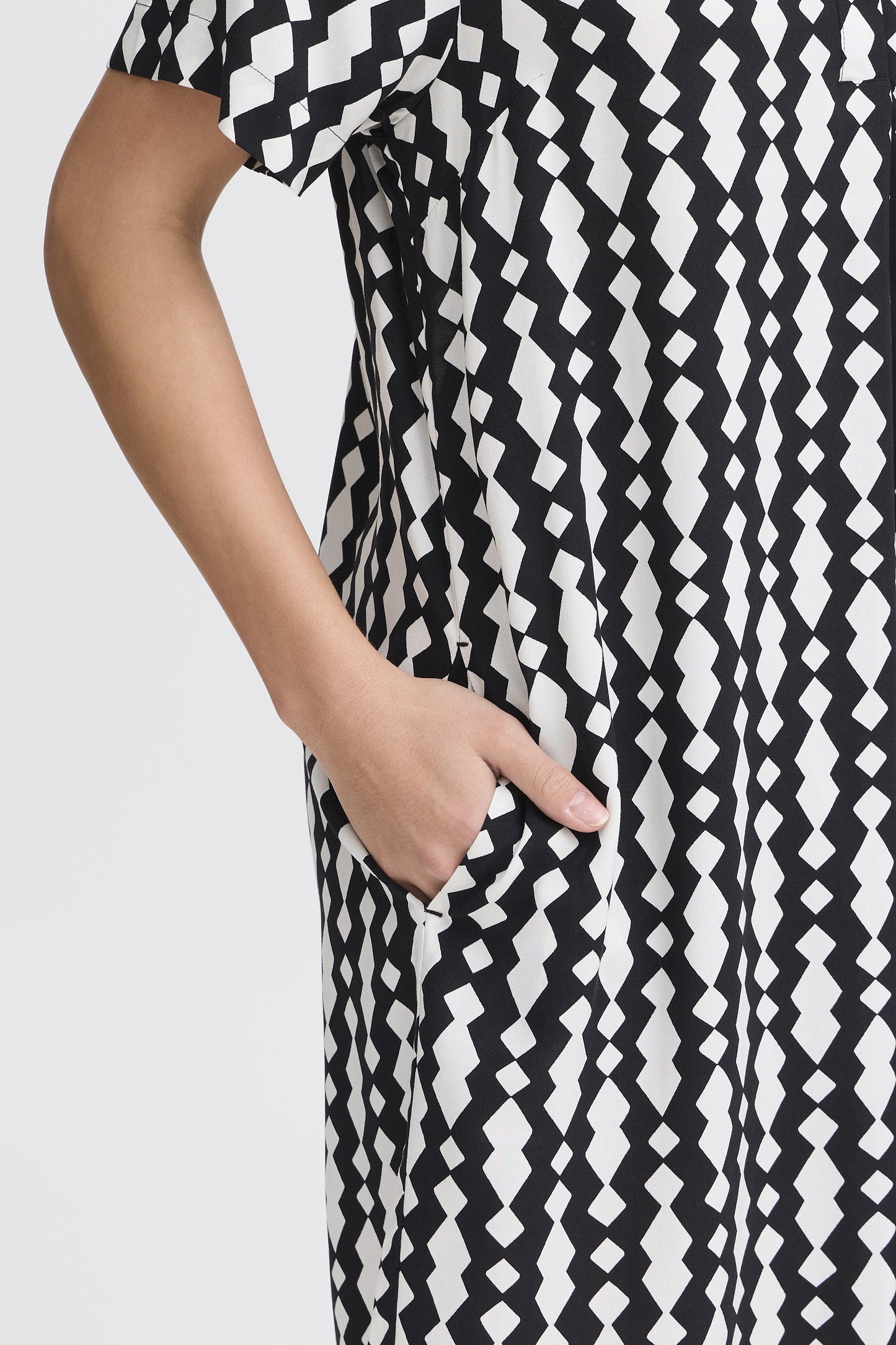 Frheat Black White Tunic Top Dress