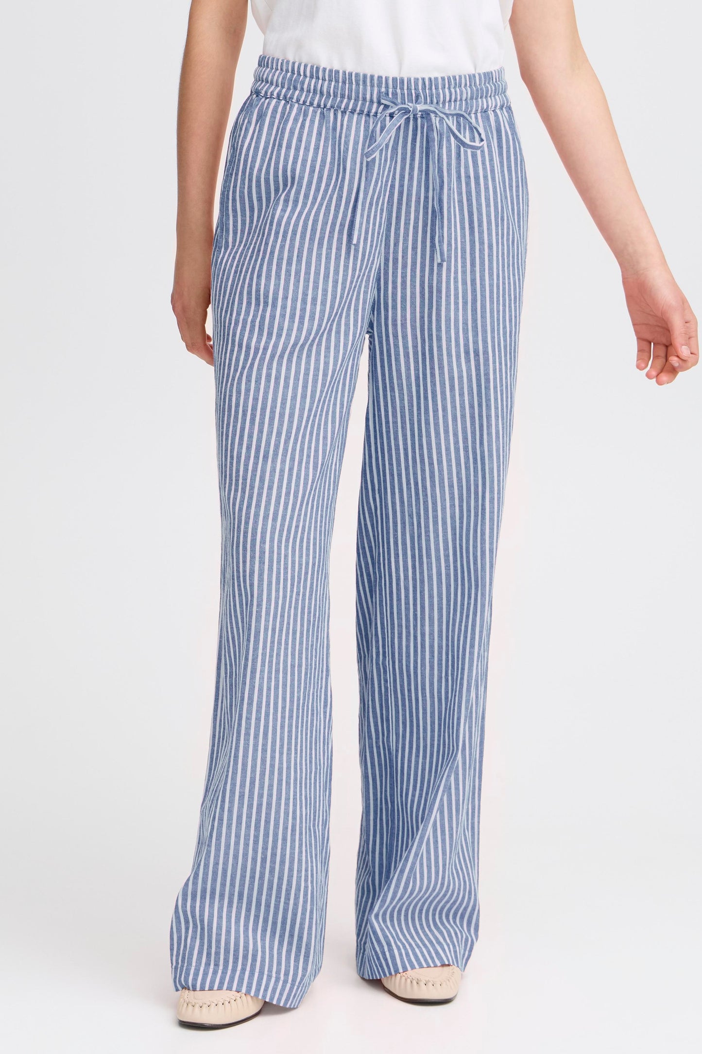 Frbonnie Trousers - Blue Stripe