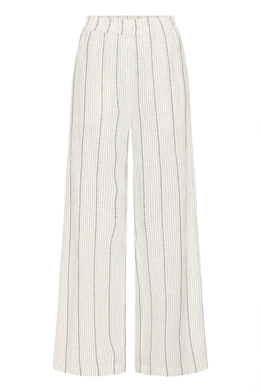 Frbonnie Trousers - Cream Stripe