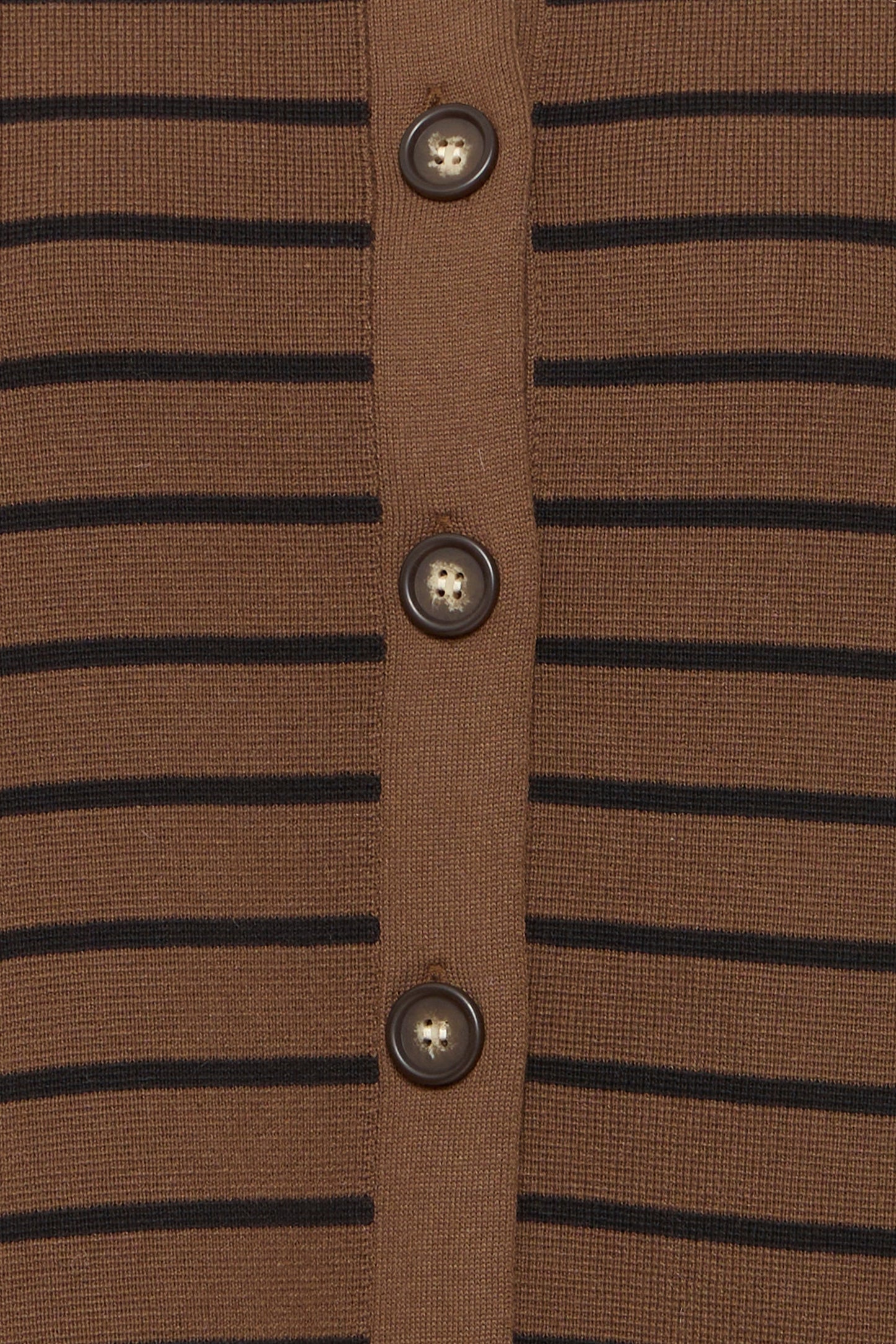 Frita Cardigan - Black Brown Stripe