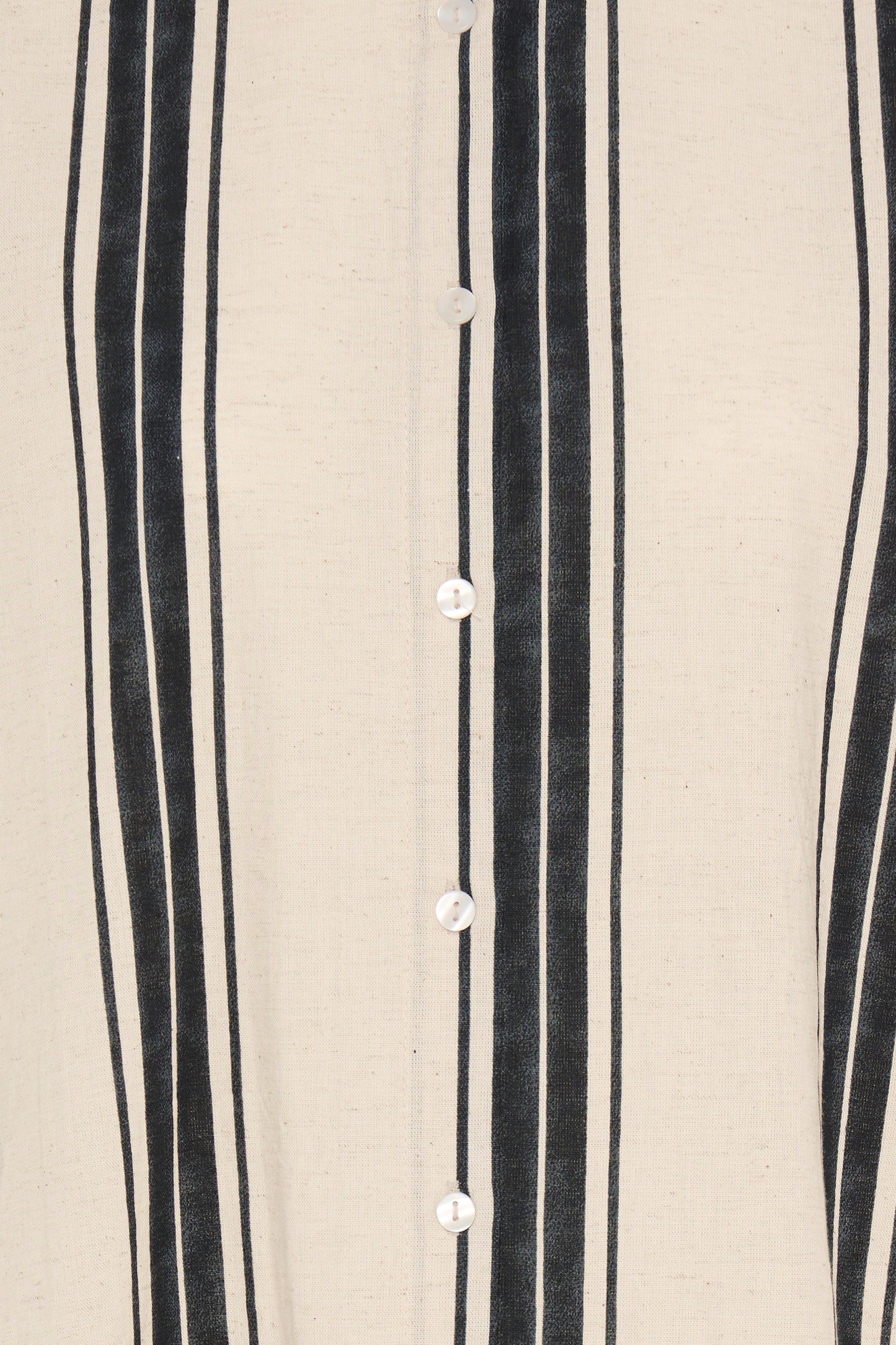 Frmaddie Dress - Cream Black Wide Stripe