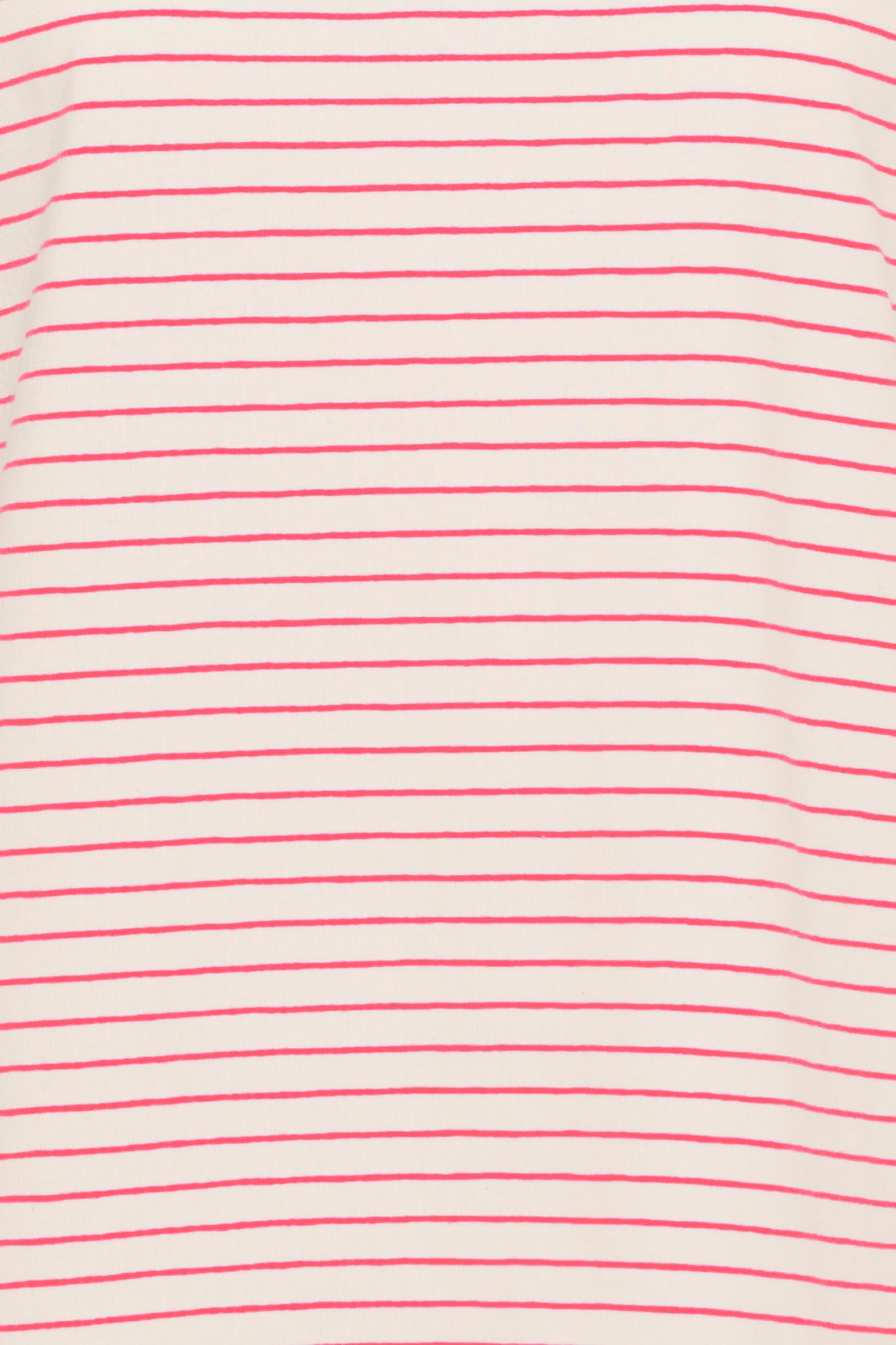 Frfeba T-Shirt - Cream and Raspberry Stripe