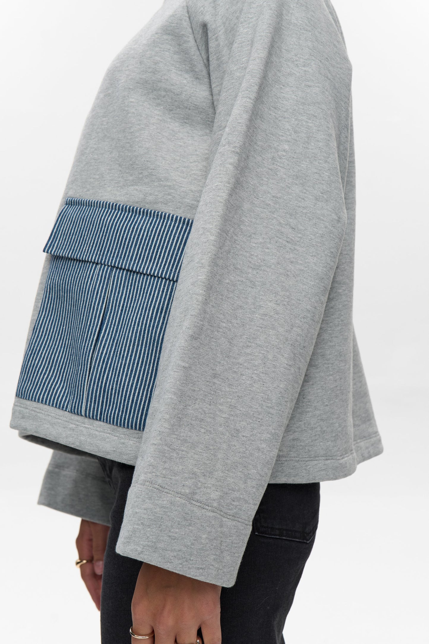 NUZHELLY SWEATER - Medium Grey