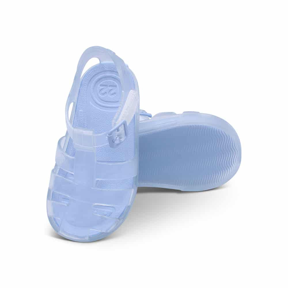 'Monaco' Boys Clear with Blue Jelly Sandals