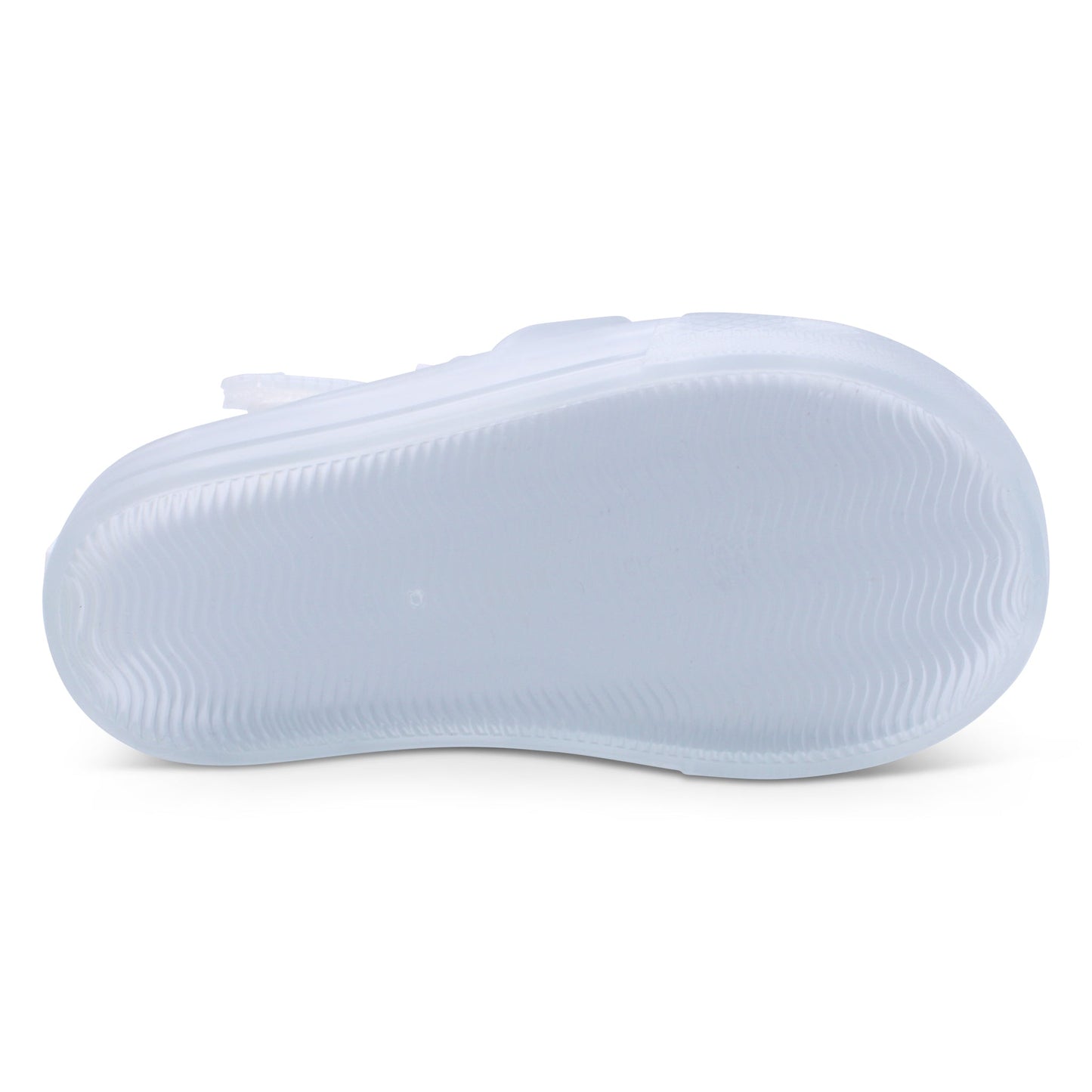 'Monaco' Unisex Clear with White Jelly Sandals