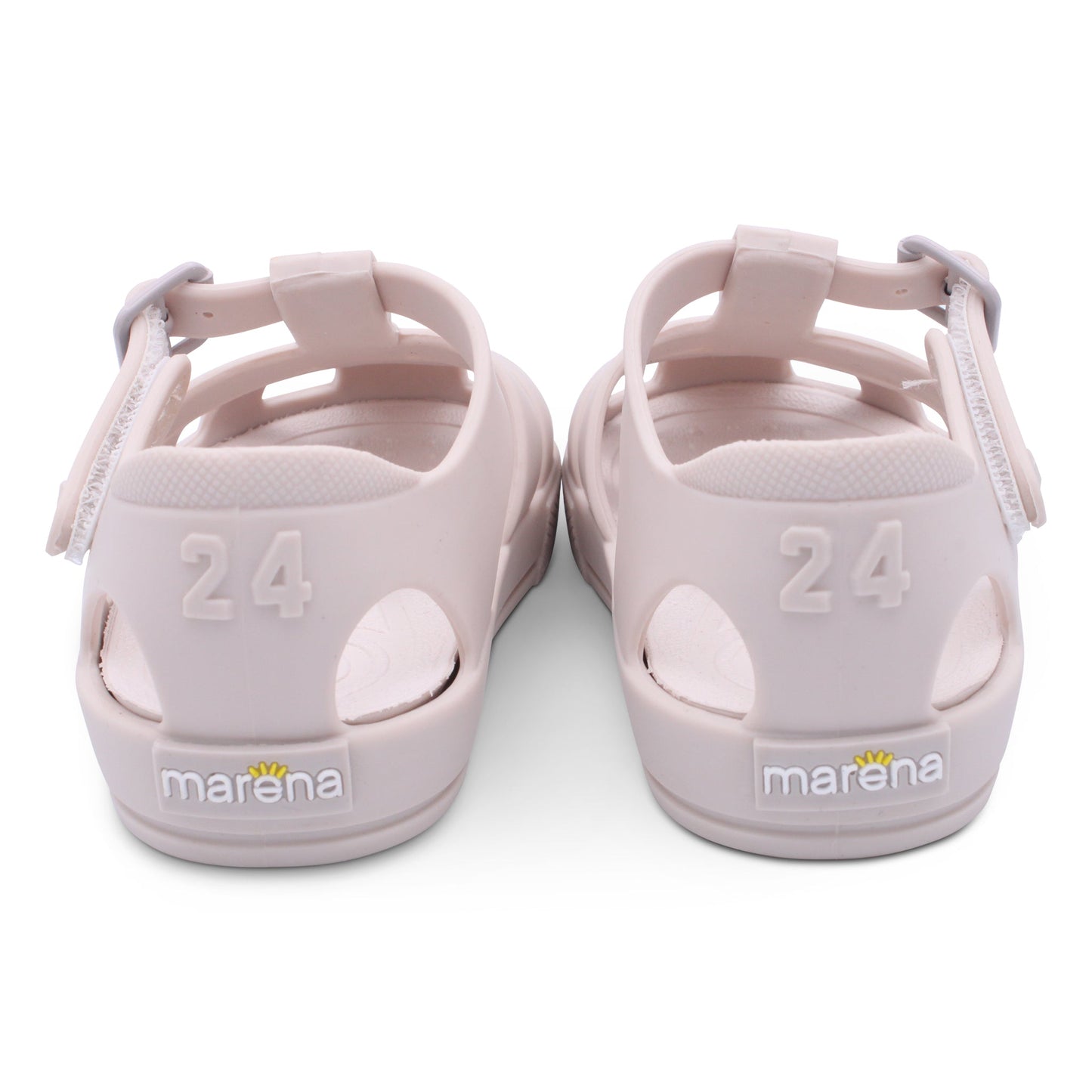 'Monaco' Unisex Matt Beige Jelly Sandals