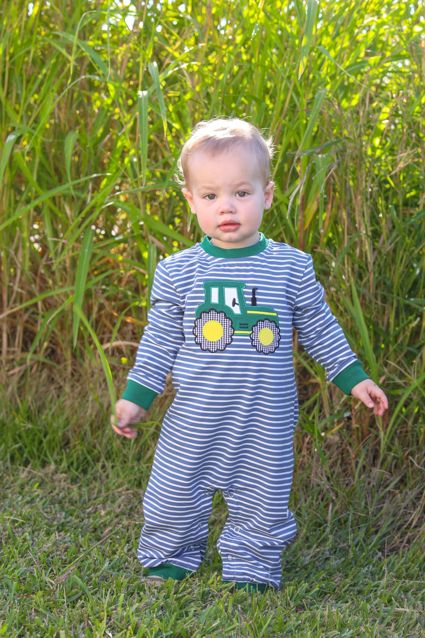 Tractor Romper by Trotter Street Kids