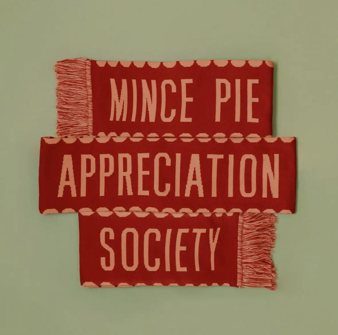 Mince Pie Appreciation Society Scarf