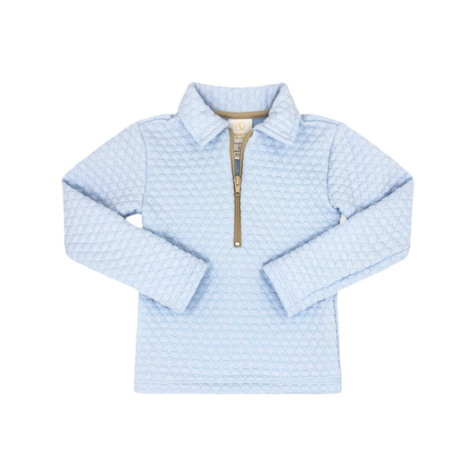 Henry Half Zip-Windy Blue Quilted by Lullaby Set