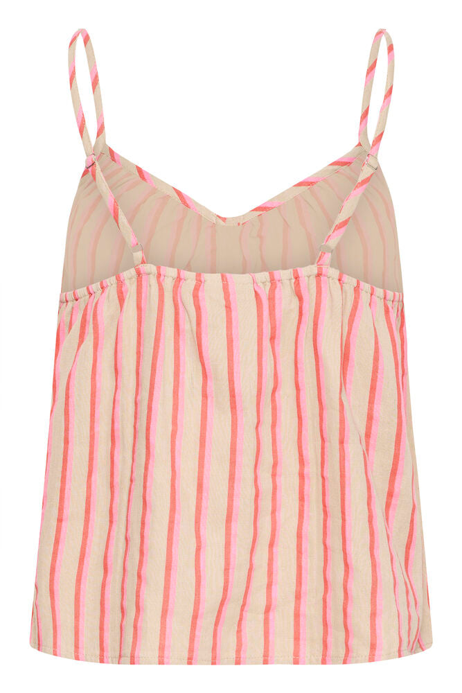 Iafoxa Singlet Top - Azalea Pink Stripe
