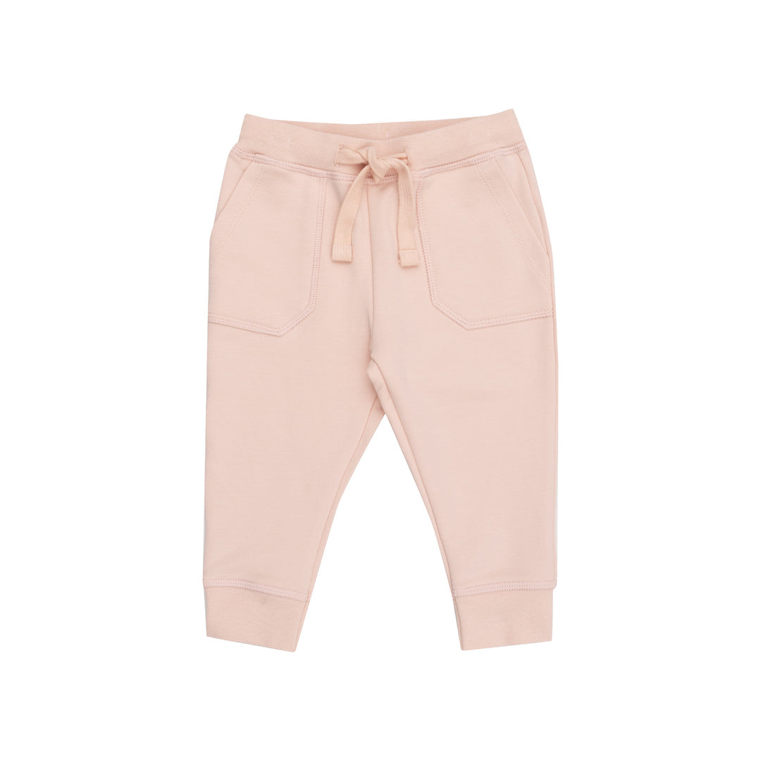 French Terry Pink Solid- Hoodie and Jogger Set by Angel Dear