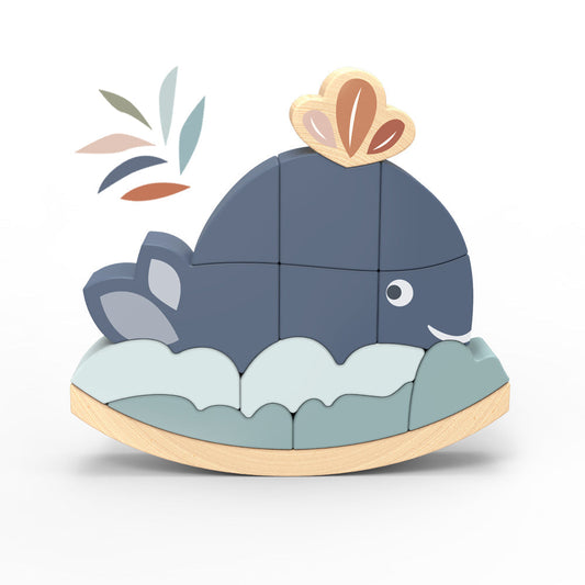 Whale Rocking Stacker Toy