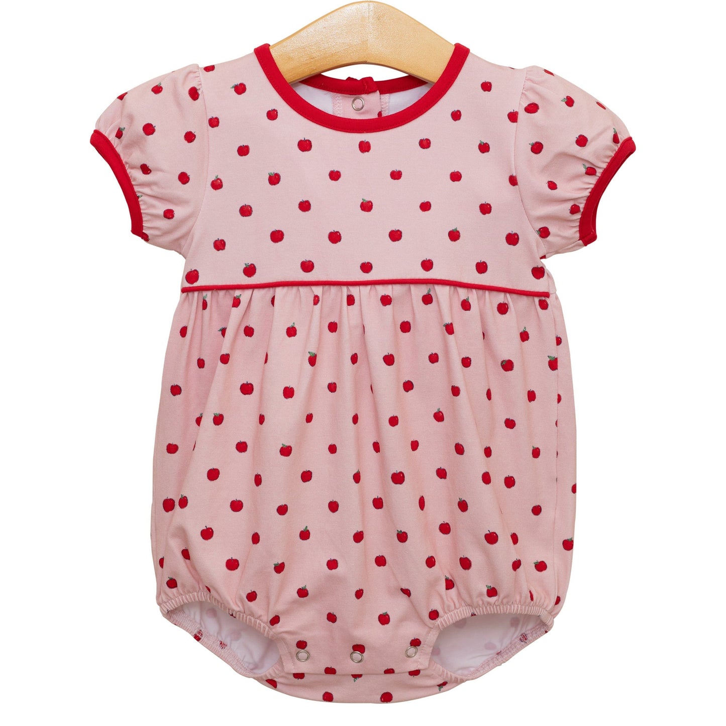 Apple Print Bubble Pink by Trotter Street Kids