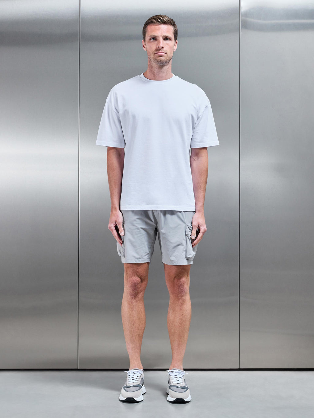3D Pocket Cargo Short in Stone