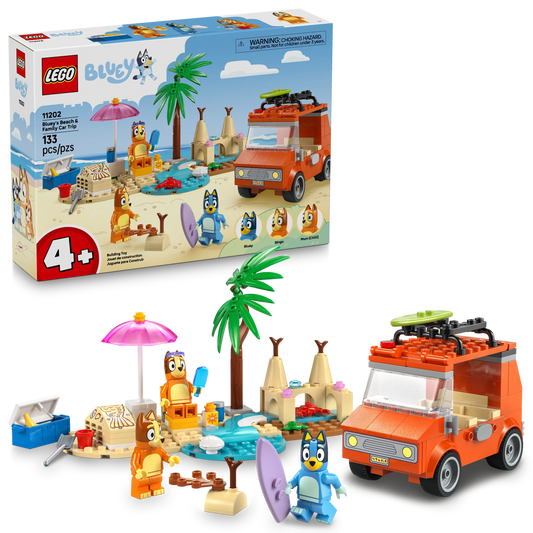 LEGO Bluey’s Beach & Family Car Trip 11202