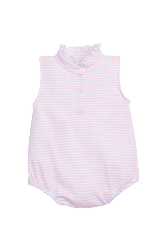 Sleeveless Hastings Bubble - Light Pink Stripe