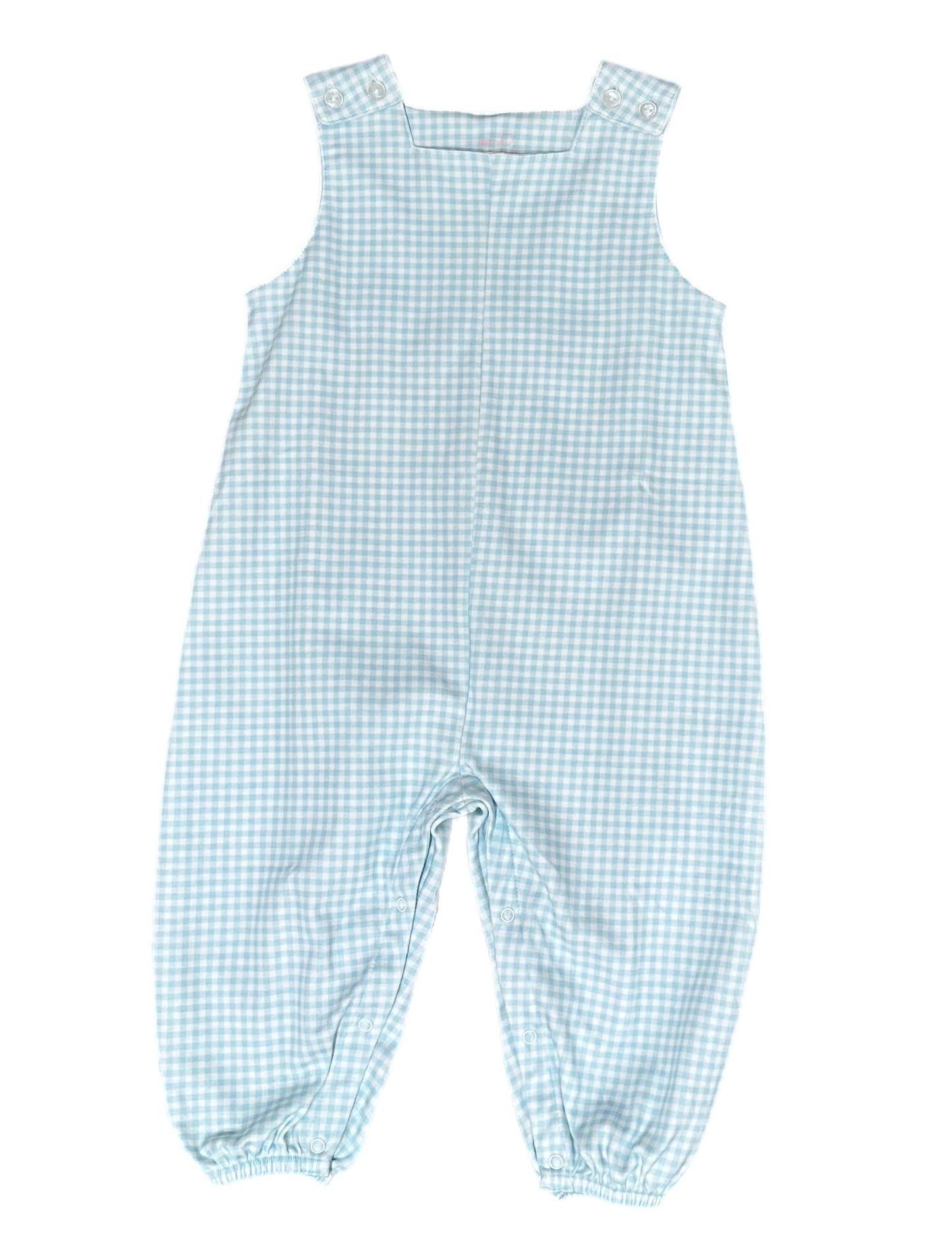 James Knit Longall -Blue Check by James and Lottie