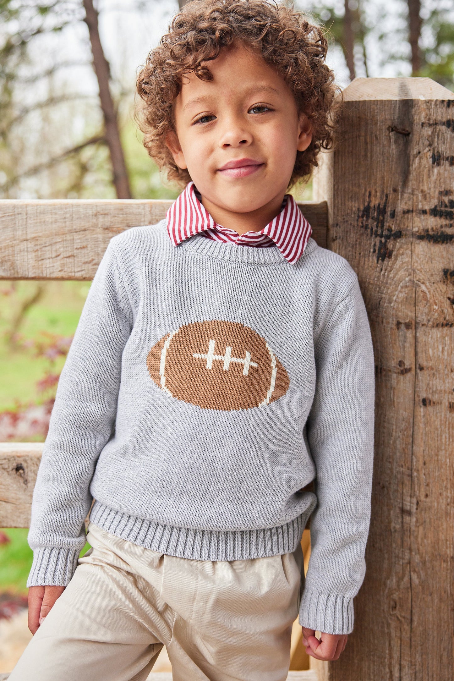 Intarsia Sweater -Football by Little English