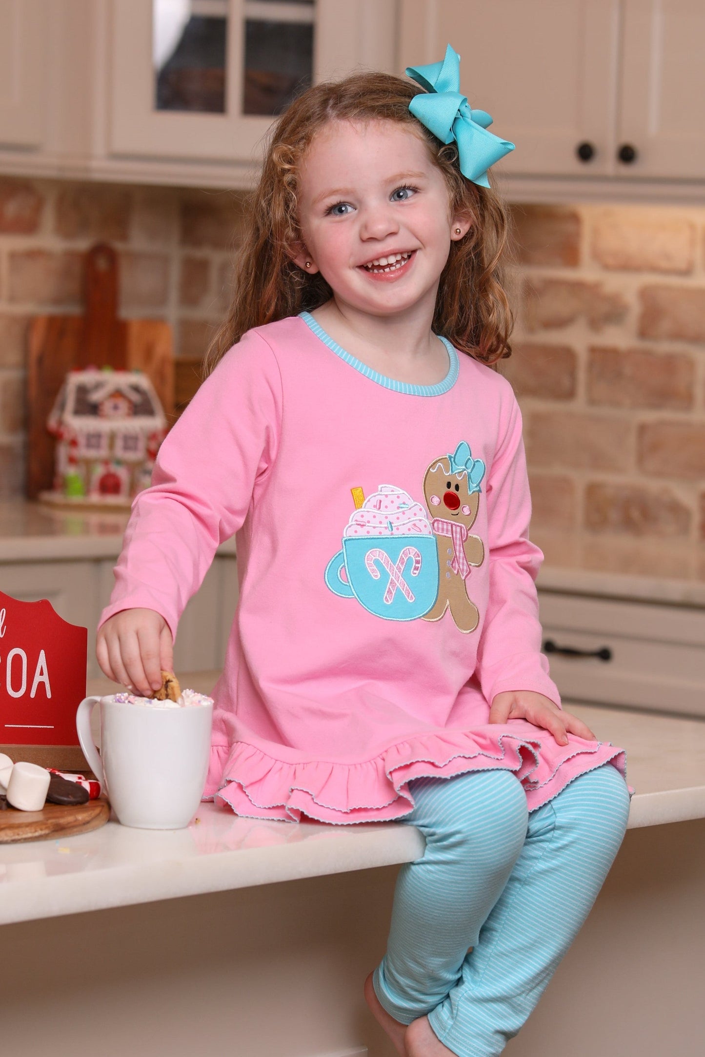 Gingerbread Pants Set by Trotter Street Kids
