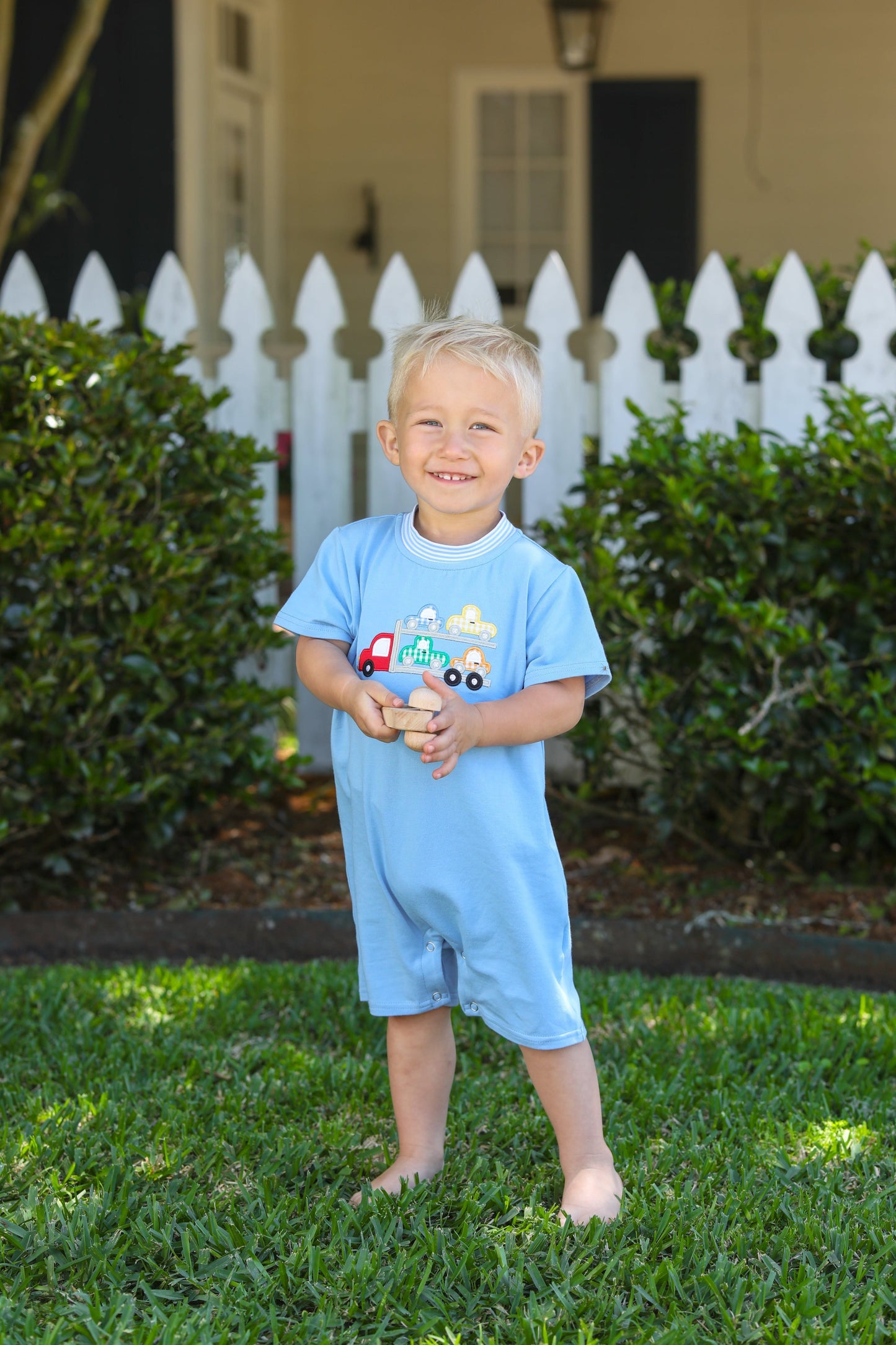 Car Hauler Romper by Trotter Street Kids