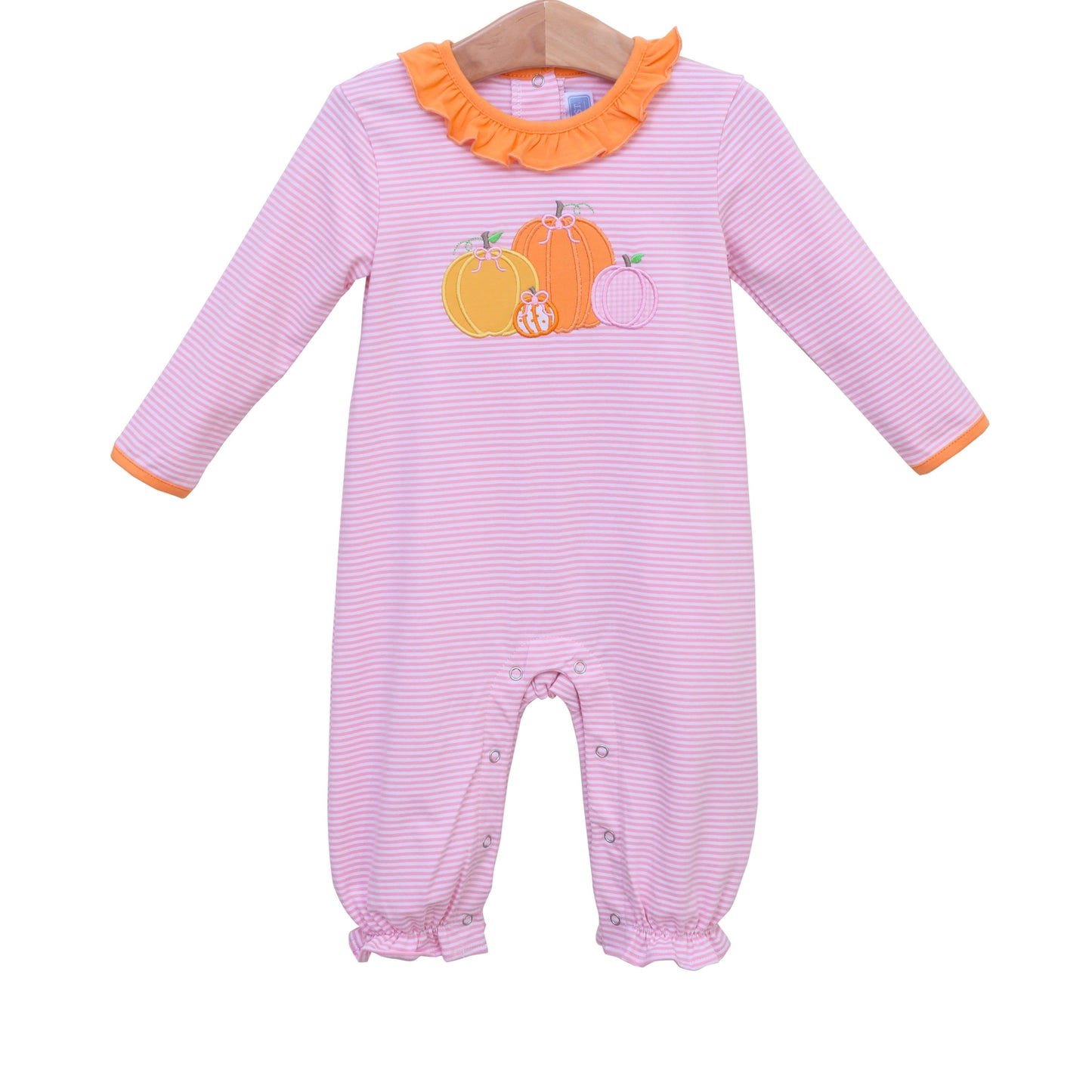 Pumpkin Patch Long Sleeve Romper by Trotter Street Kids