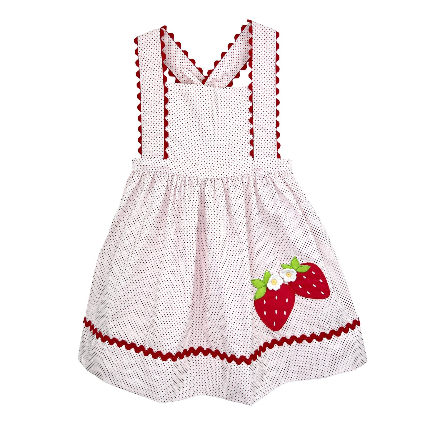 Red Polka Dot Strawberry Ric Rac Dress