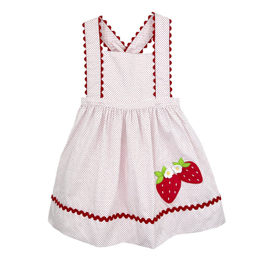 Red Polka Dot Strawberry Ric Rac Dress