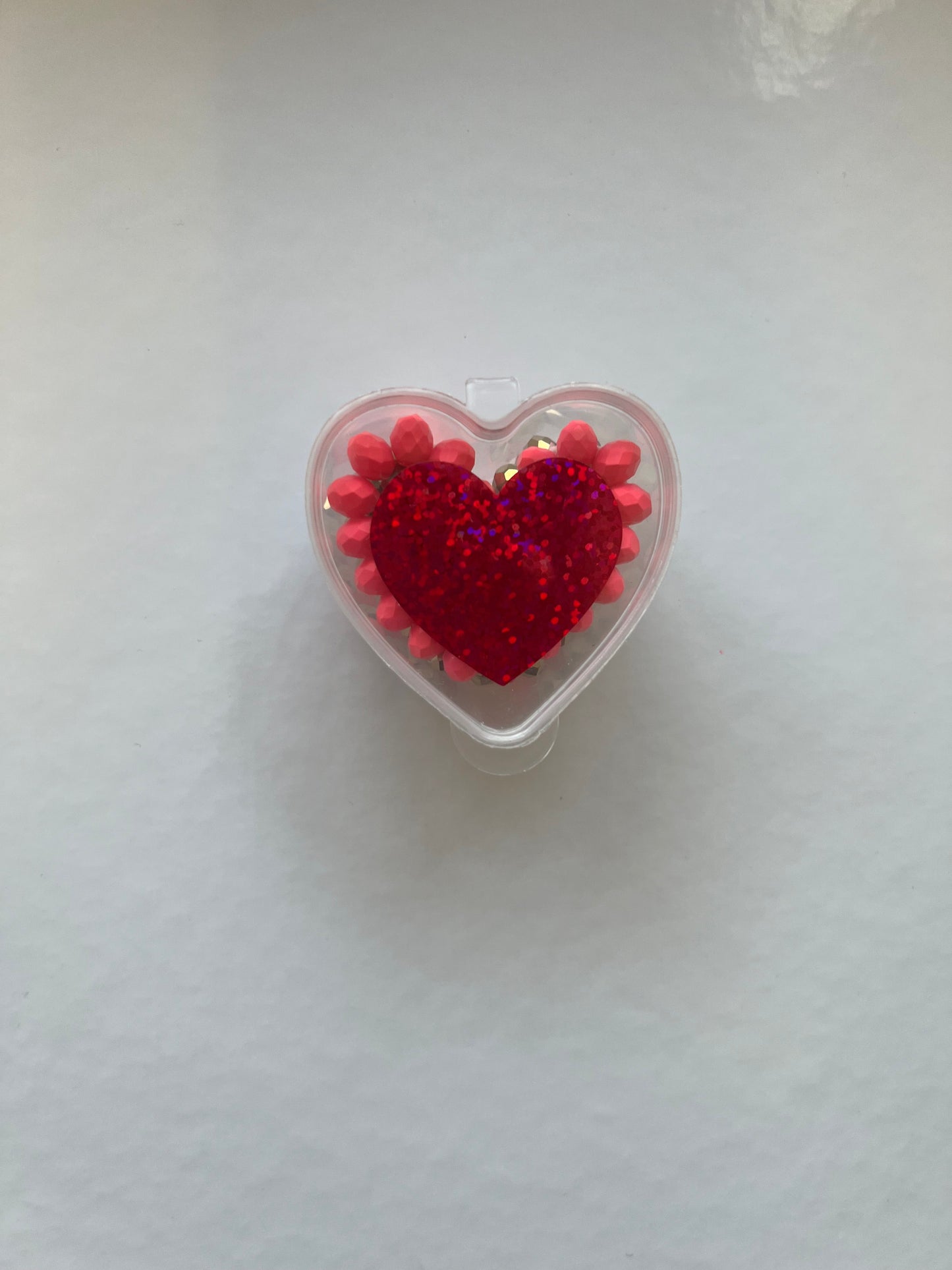 Valentine Heart Bracelets - Pink Jewel Tones