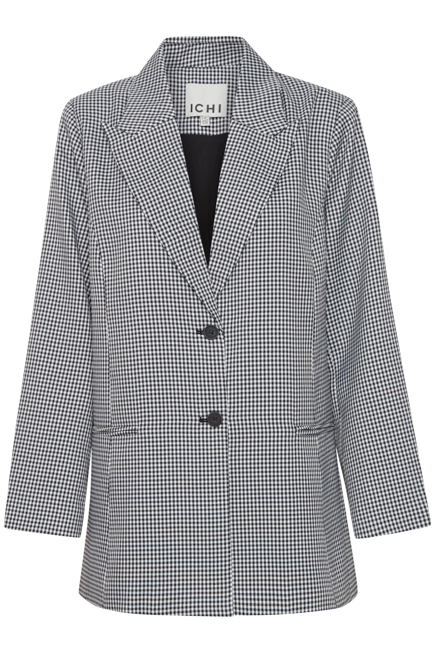 IxFrala Black and White Checked Blazer