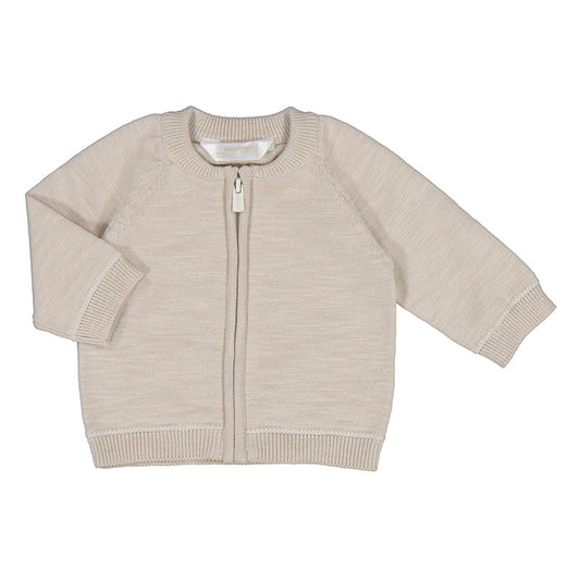 Stone Zip Up Cardigan Sweater for Boys by Mayoral