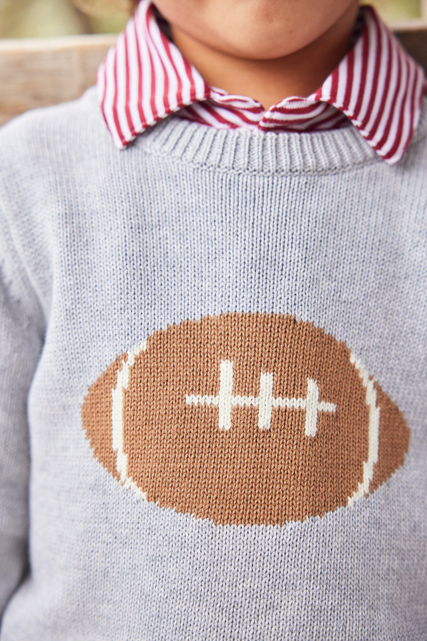 Intarsia Sweater -Football by Little English
