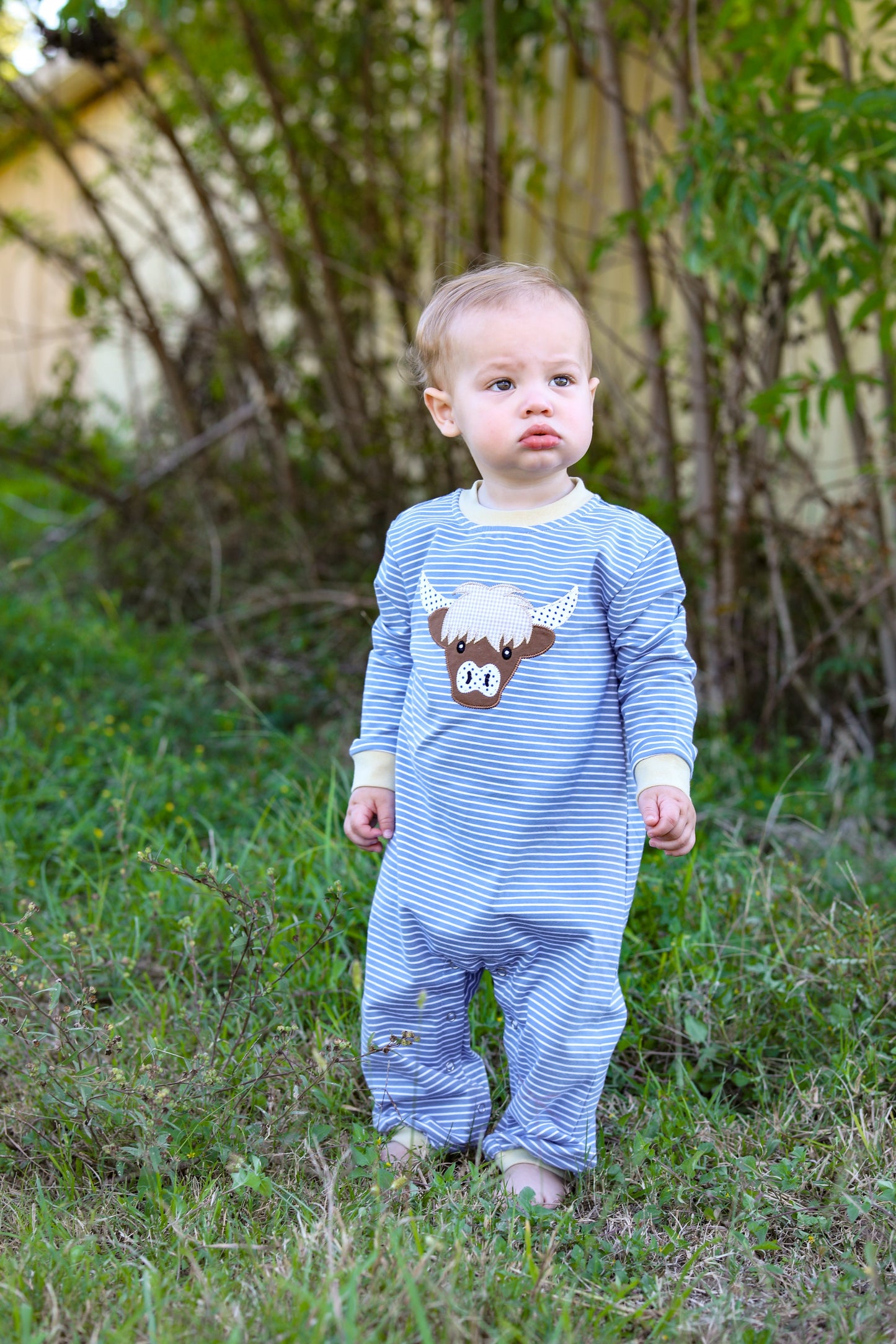 Highland Cow Romper by Trotter Street Kids