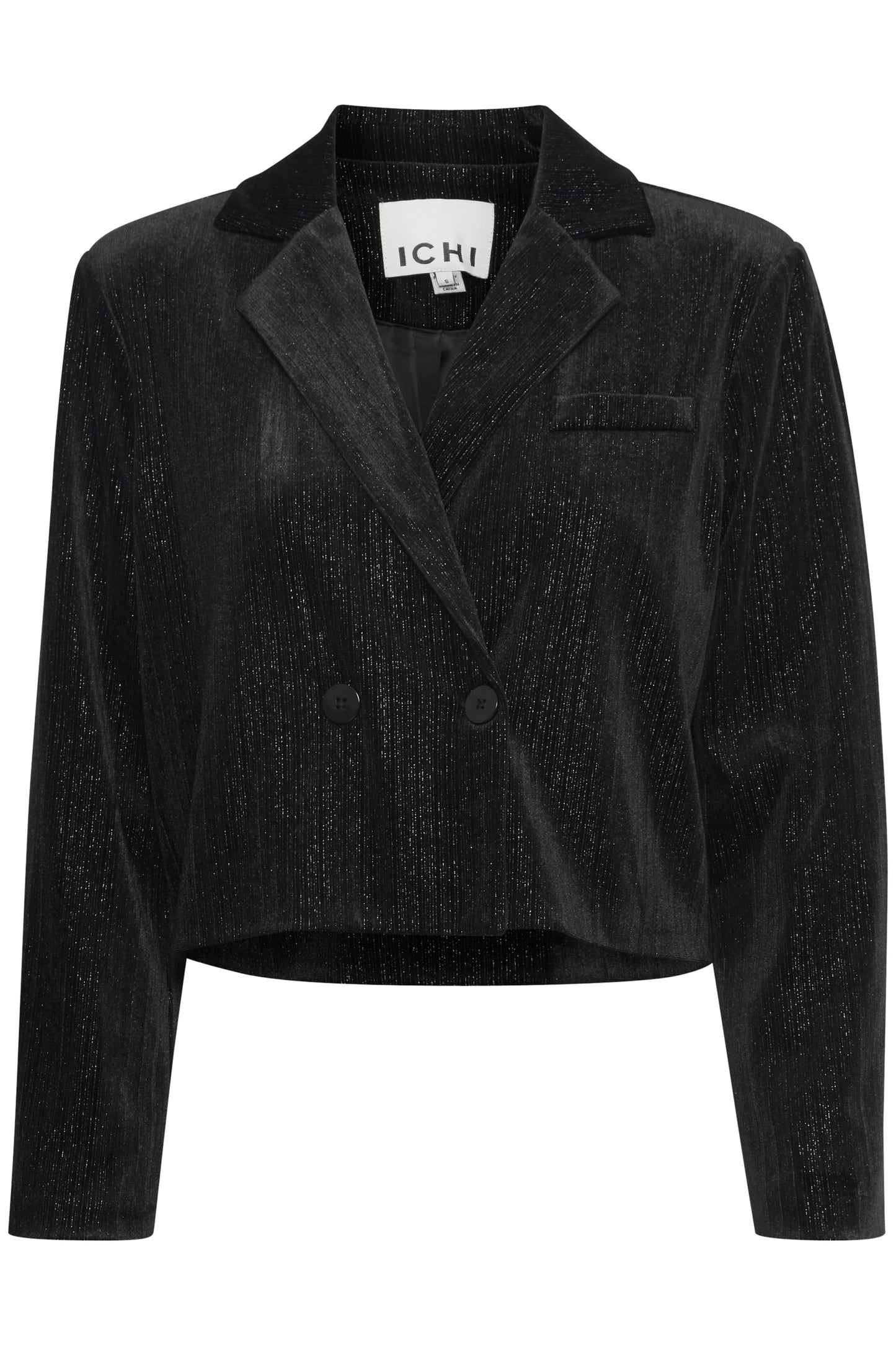 Ihkate Glamour Blazer - Black Velvet with Silver