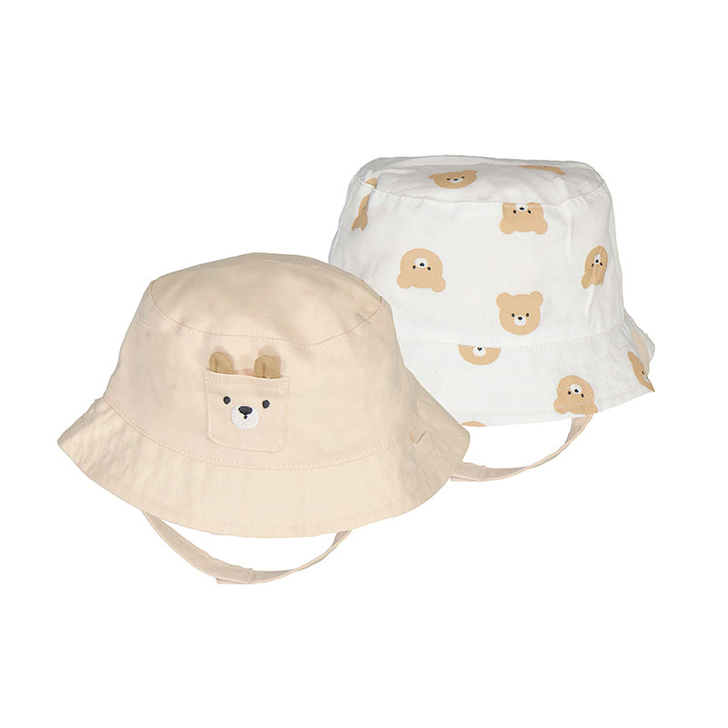 Reversible Teddy Bear Bucket Hat by Mayoral