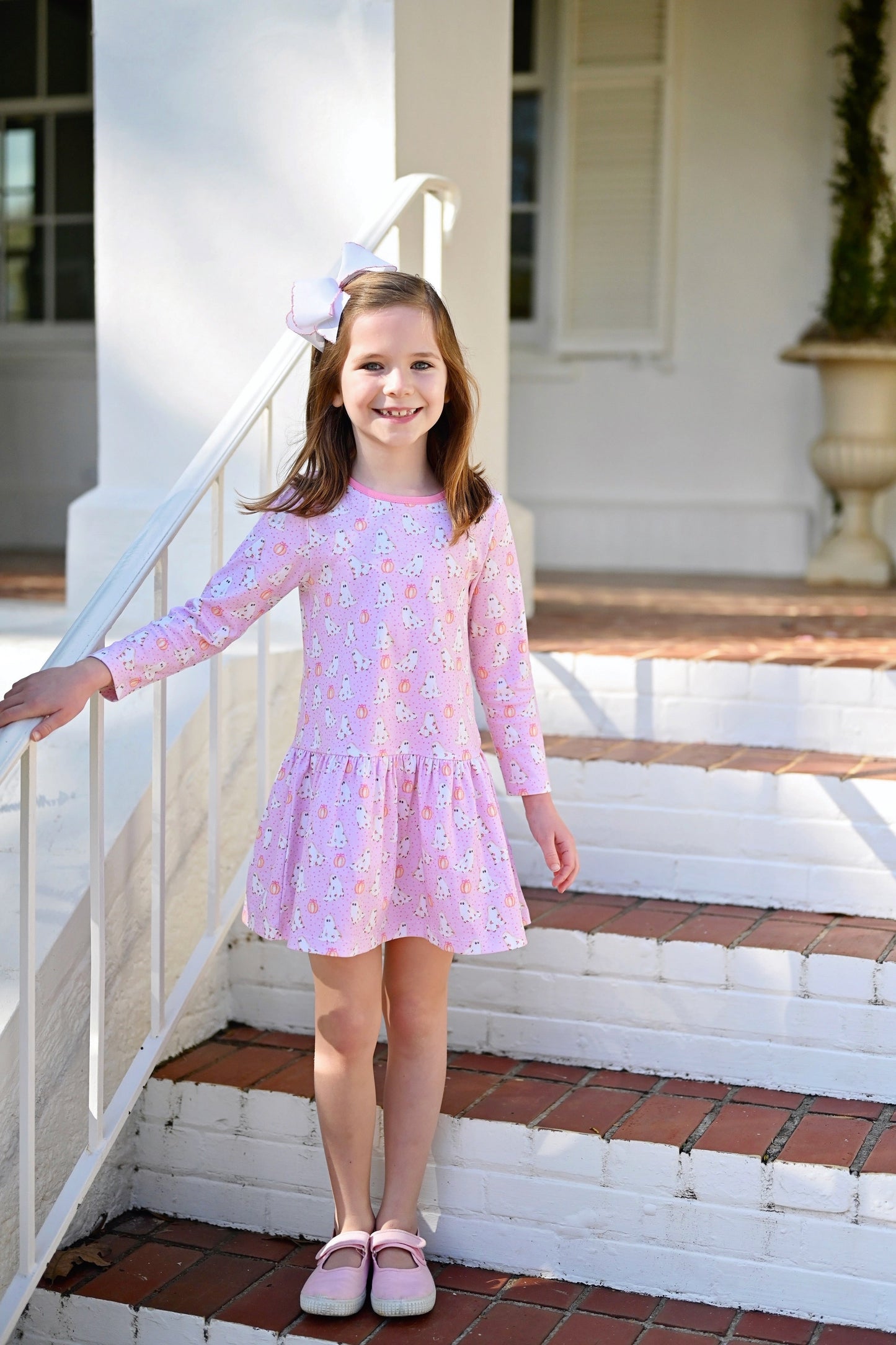 Loren Pima Knit Dress-Ghost by James and Lottie