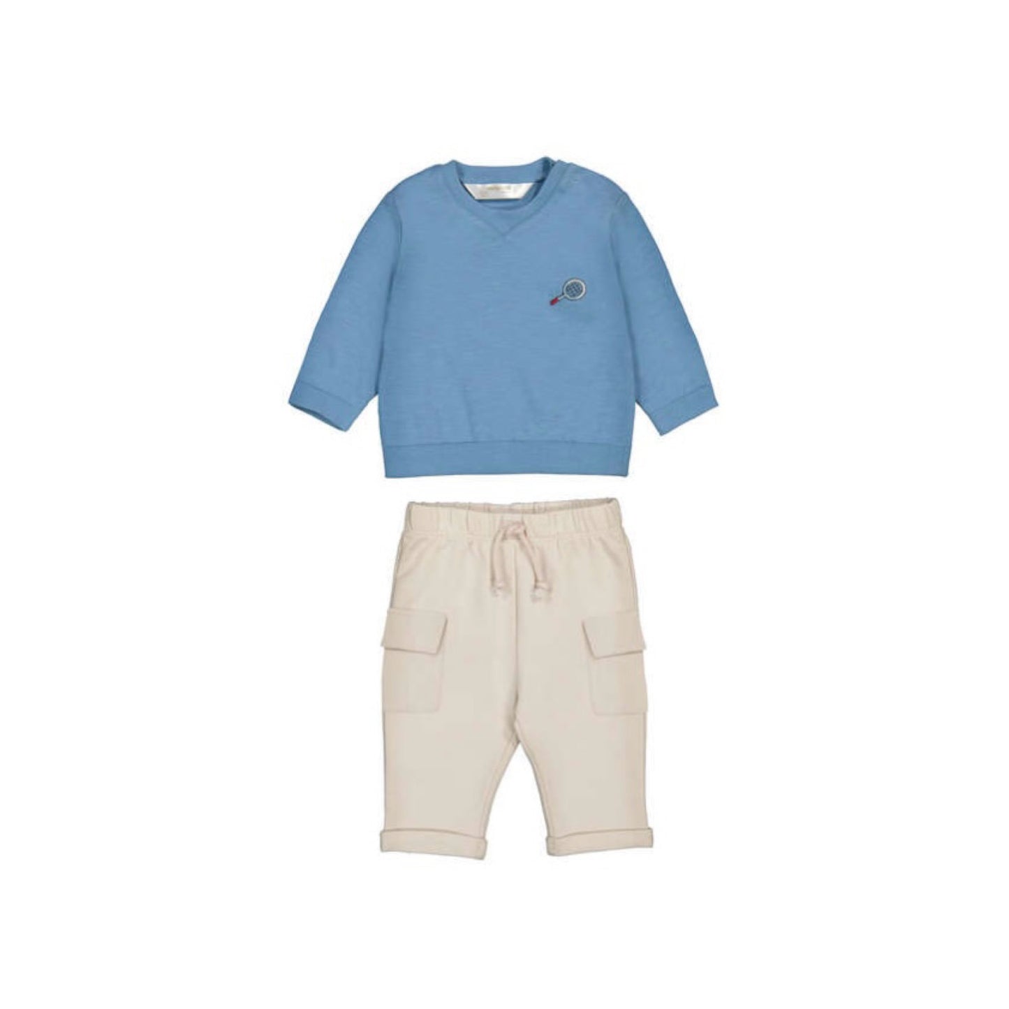 Blue & Khaki Jogger Set by Mayoral